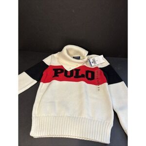 Polo Ralph Lauren Kids' Sweater - Size 6X - MRSP$75 America Colors Turtleneck